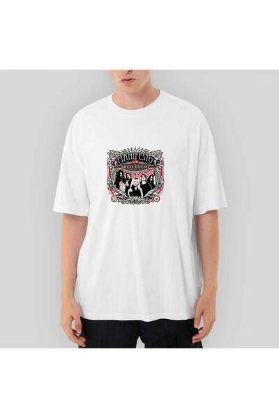 CrowsGate Tricou alb supradimensionat Arch Enemy Of Manifesto