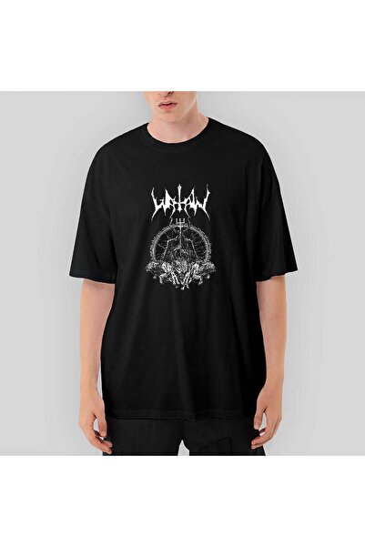 CrowsGate Μαύρο μπλουζάκι Watain Wolves oversized