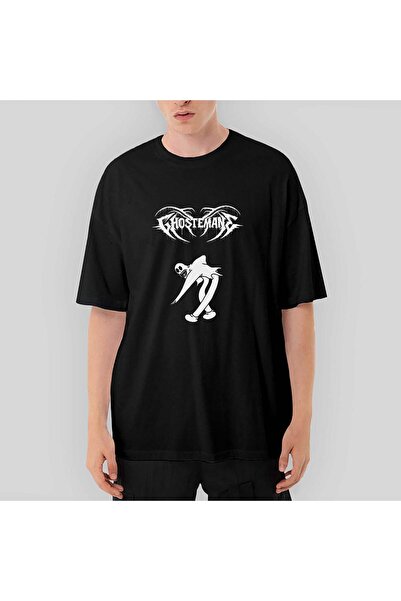 CrowsGate Tricou negru supradimensionat Ghostemane Classic