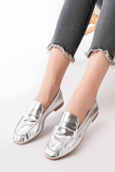 serkanseyyid 302 Silver Daily Women's Ballerinas