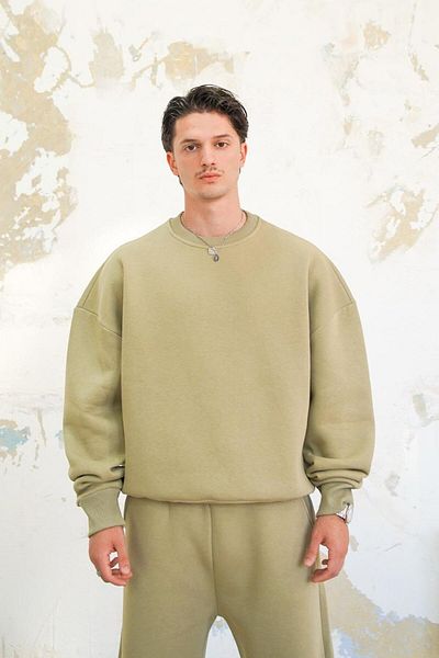 HAFKAGİYİM Απαλό Πράσινο Cozy Basic Oversize ιδρώτας