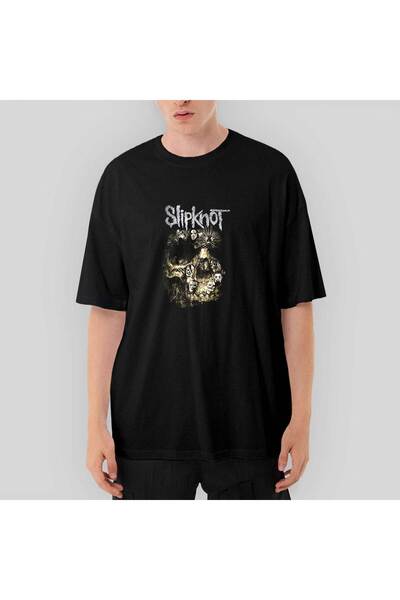 CrowsGate Slipknot Evil oversized Μαύρο T-Shirt