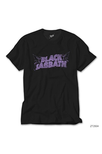 WAKHA Μαύρο μπλουζάκι με λογότυπο Black Sabbath