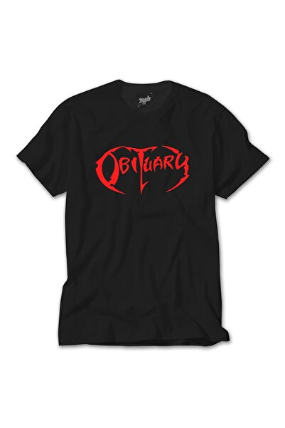 CrowsGate Obituary logo crveno-crna majica