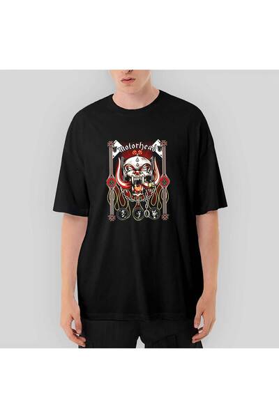 CrowsGate Μπλουζάκι Motörhead Ace of Spades Grup Face oversized Μαύρο