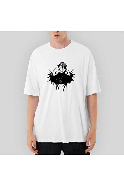 CrowsGate Μπλουζάκι King Diamond Body oversized Λευκό XL