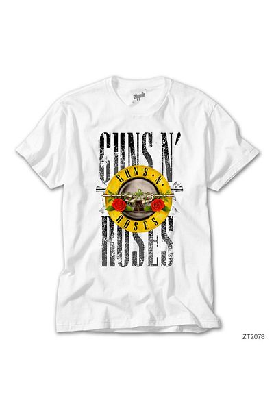 CrowsGate Guns N Roses Old Style White T-Shirt