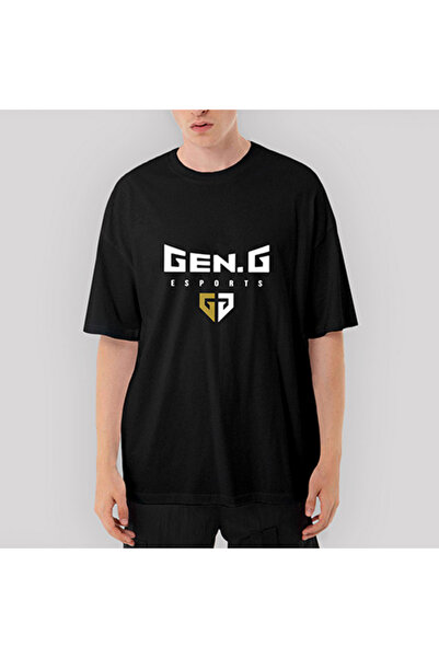 CrowsGate GEN.G Esports Small oversized Μαύρο T-Shirt L