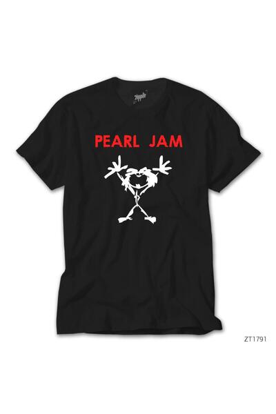 CrowsGate Μαύρο μπλουζάκι με μασκότ της Pearl Jam
