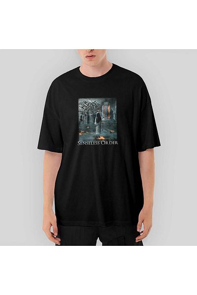 CrowsGate Signs of the Swarm Senseless Order Oversize Black T-Shirt