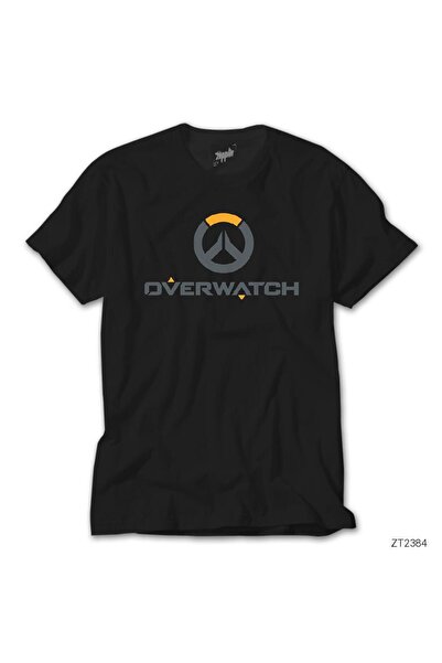 WAKHA Μαύρο μπλουζάκι Overwatch Logo 2