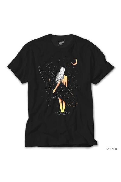 WAKHA Μαύρο T-Shirt Surfer Girl