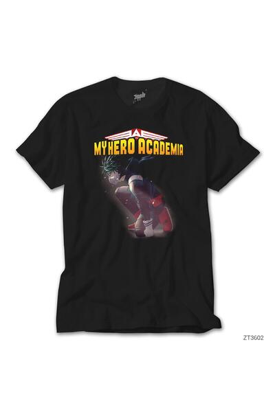 WAKHA Tricou negru My Hero Academia Deku