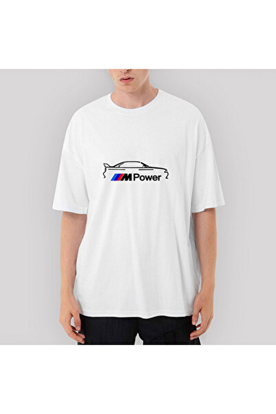 Generic Brand Bmw m Power Lite Oversize White T-Shirt