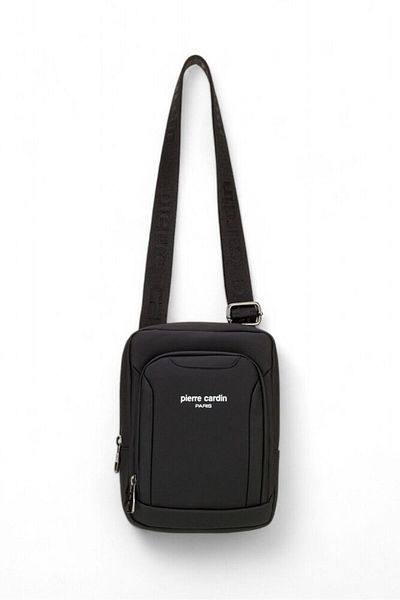 Pierre Cardin Μαύρη ανδρική τσάντα Messenger 01pc002013