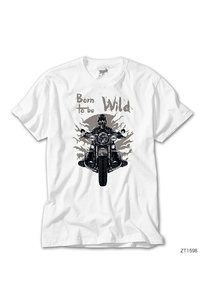 CrowsGate Riders Born to Be Wild White T-Shirt