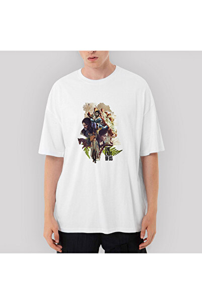 CrowsGate The Last Of Us Art oversized Λευκό T-Shirt XL