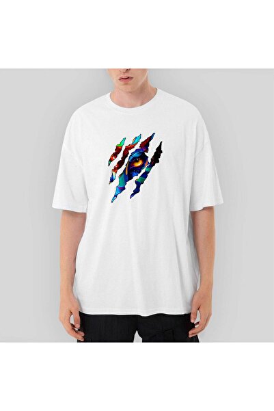 CrowsGate Tricou alb supradimensionat Avatar The Way Of Water Eye