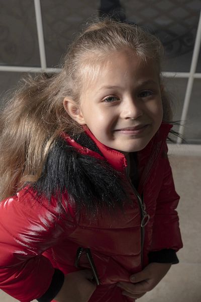 Midimod Gold Girls 2-9 Years Old Thick Fleece Winter Coat with Fuzzy Hood