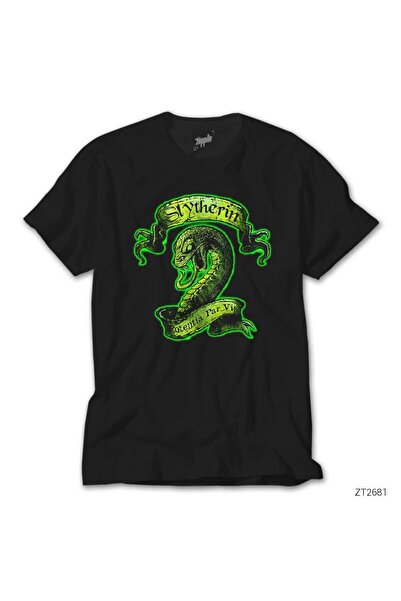 WAKHA Επίσημο Μαύρο Μπλουζάκι Χάρι Π. Σλίθεριν