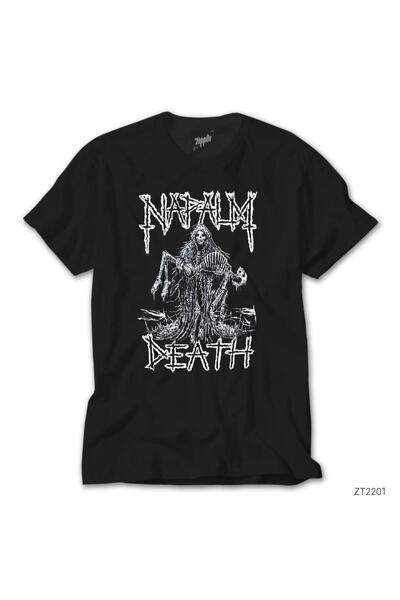 WAKHA Tricou negru Napalm Death Skeleton