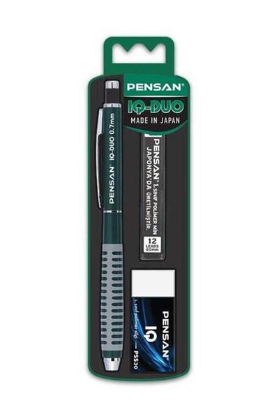 Pensan Iq-Duo 0.7 mm - Versatil Min Green Pencil Eraser