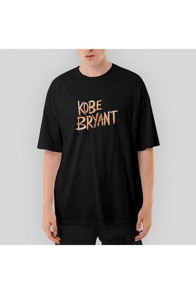 CrowsGate Tricou negru supradimensionat Kobe Bryant