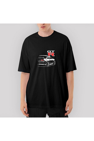 CrowsGate Nissan Skyline GT R R33 oversized Μαύρο Μπλουζάκι
