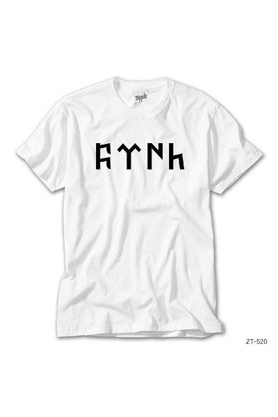 CrowsGate White T-Shirt with Turkish Writing