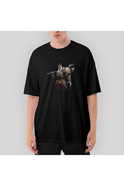 CrowsGate Μπλουζάκι Diablo King Leoric oversized Μαύρο μπλουζάκι