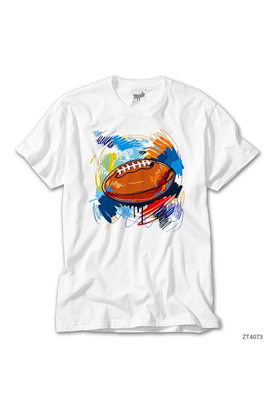 CrowsGate American Football Ball White T-shirt