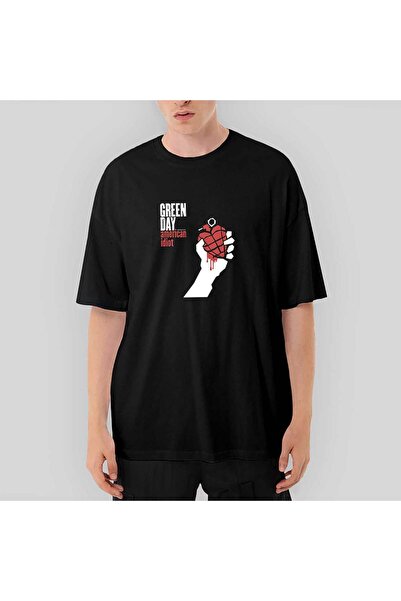 CrowsGate Μπλουζάκι Green Day American Idiot oversized Μαύρο μπλουζάκι