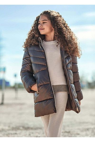 MAYORAL 10-16 Years Old Girl's Brown Colored Long Coat