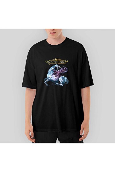 CrowsGate Tricou negru supradimensionat Mastodon Remission