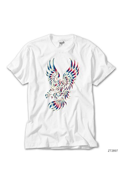 CrowsGate Rainbow Eagle White T-Shirt