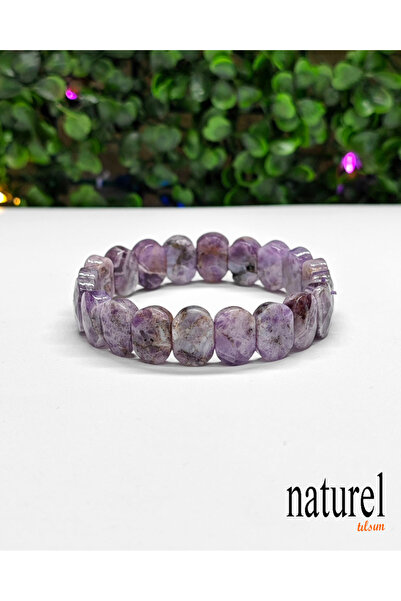 Naturel Tılsım Ametist Rolex Kesim Doğal Taş Unisex Bileklik