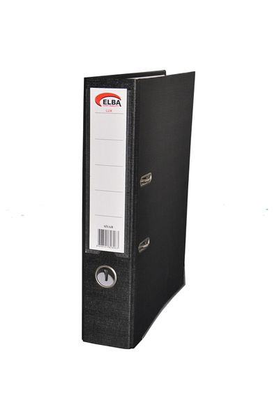 ELBA Black Wide Plastic Office Folder