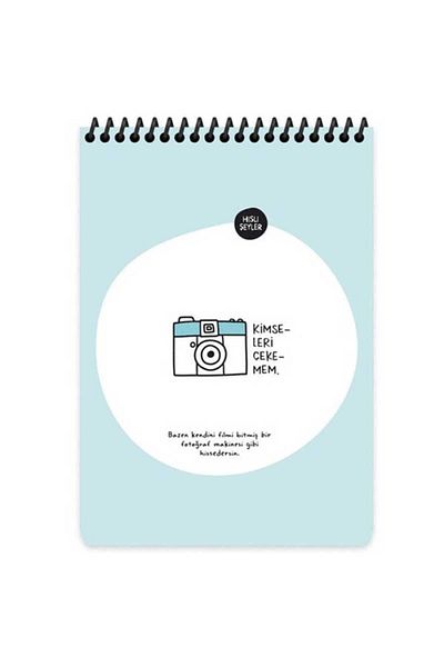 Keskin Color Yayınları A5 80 Yp Lined Spiral Paper Notebook with Cover - Pull Ones