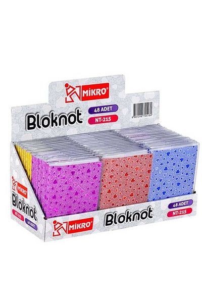 Mikro Nt-215 Memo Pad Striped - Notepad (Qty Price)