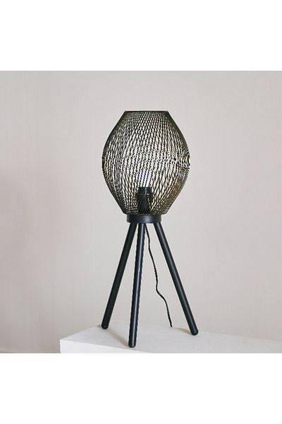 Home Box Aron Metal Tripod Table Lamp with Metal Shade - 33x66 cm