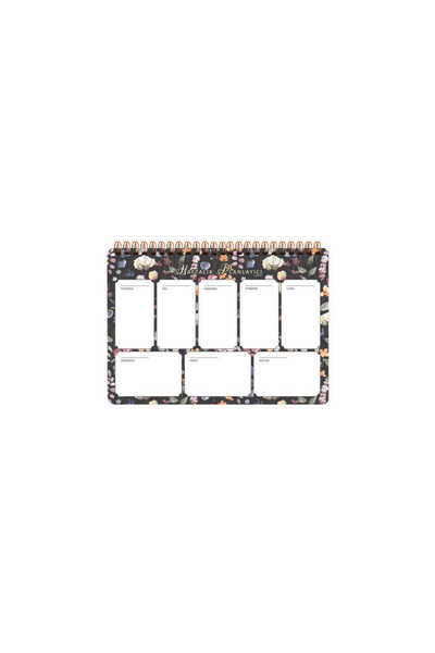 Keskin Color Yayınları 17x24 спіральний чорний квітковий гострий кольоровий п...