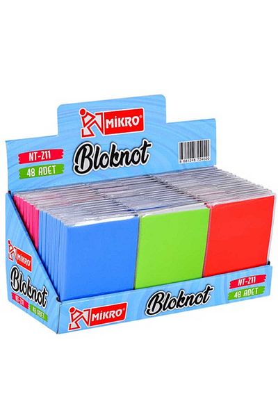 Mikro 1 Piece Notepad Striped - Nt-211 (Piece Price)