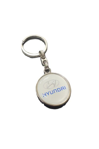 imza direksiyon kılıfı Hyundai Drop Logo Metal Keychain Reversible (1 Pc)