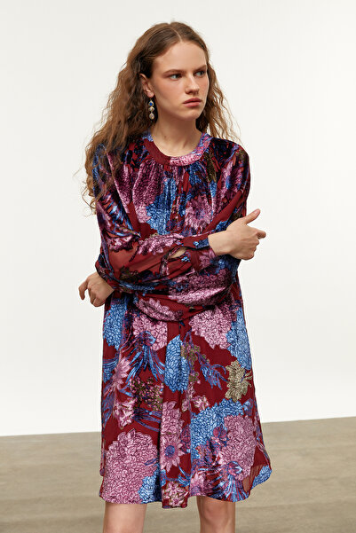 Mudo Flower Patterned Mini Close Dress