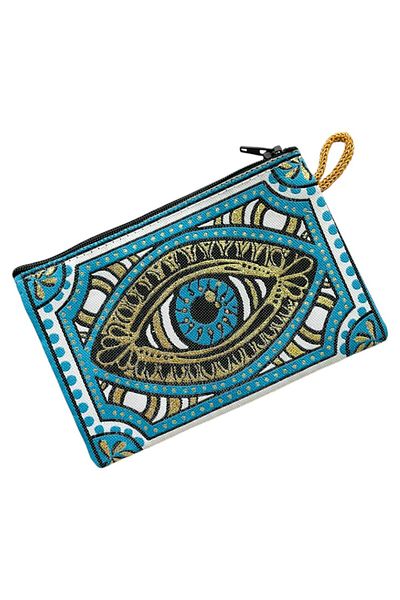 GALATA GIFT Portofel de damă de mărime medie - elegant, cu fermoar, căptușit, portofel pentru monede cu model Kilim 15x10