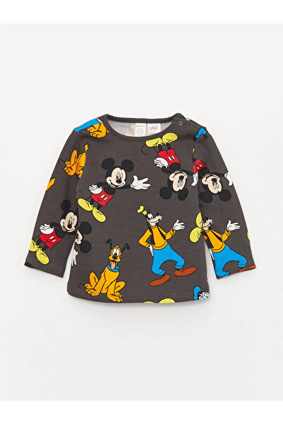 LC Waikiki LCW baby Antrasit Baskılı Bisiklet Yaka Disney Baskılı Erkek Bebek Pijama Takımı