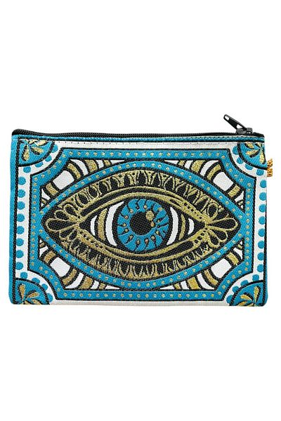 GALATA GIFT Portofel de damă de mărime medie - elegant, cu fermoar, căptușit, portofel pentru monede cu model Kilim 15x10