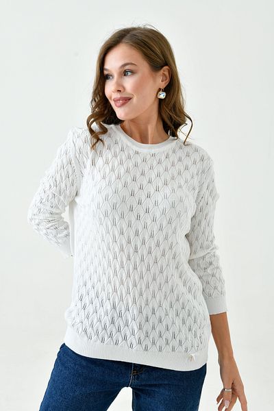 Moda Amore Pulover de damă din tricotaje - spate plat față cu model 712