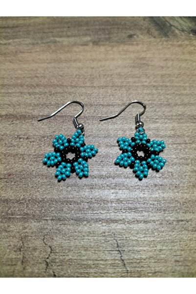 Arjew Handmade Bead Flower Earrings