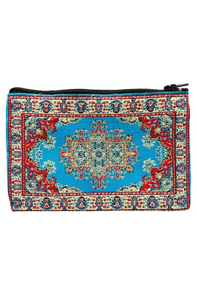 GALATA GIFT Portofel de damă de mărime medie - elegant, cu fermoar, căptușit, portofel pentru monede cu model Kilim 15x10